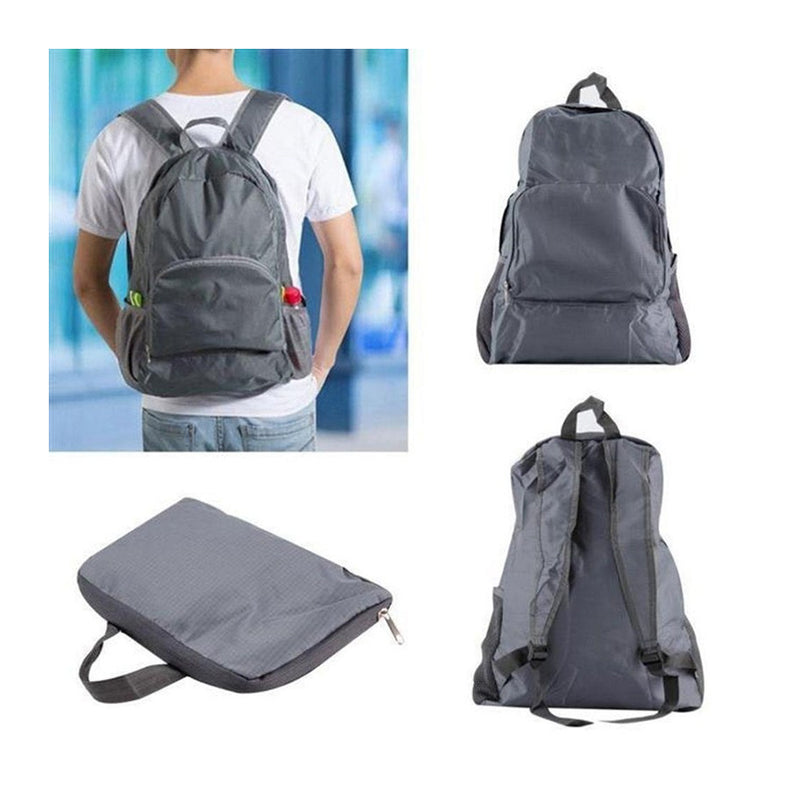 Mochila Mala Dobrável Preto Esportes Viagem Camping