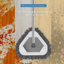 Mop Limpeza Triangular Rodo Esfregão Pano Multiuso 180°