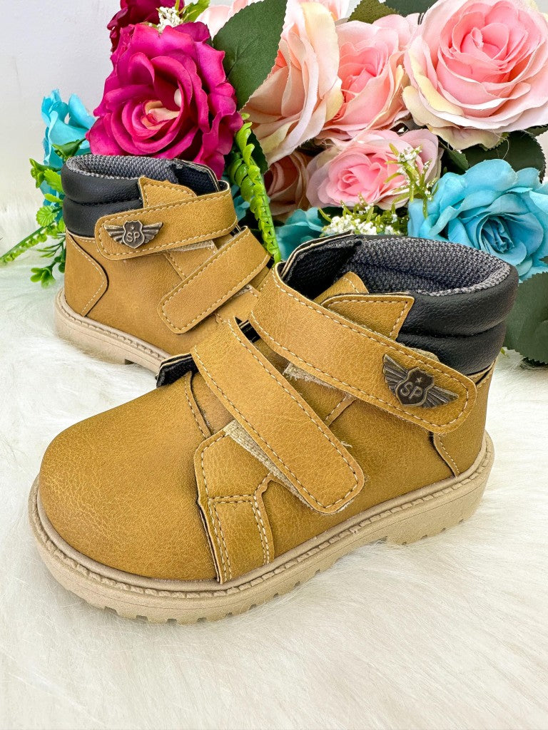 Bota Coturno Masculina Ortobaby Pedro Mostarda/Caramelo
