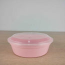 Kit 3 Potes Redondos – Para Alimentos, Freezer e Micro-ondas Cor:Rosa