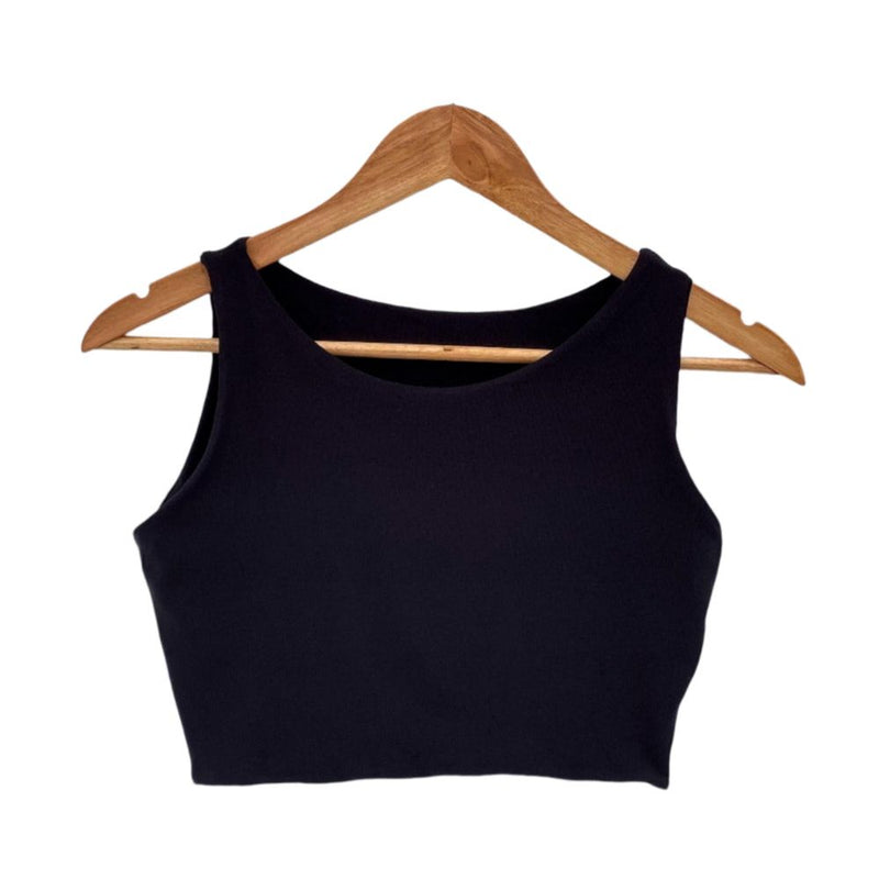 Cropped Aura Liso Preto