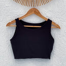 Cropped Aura Liso Preto