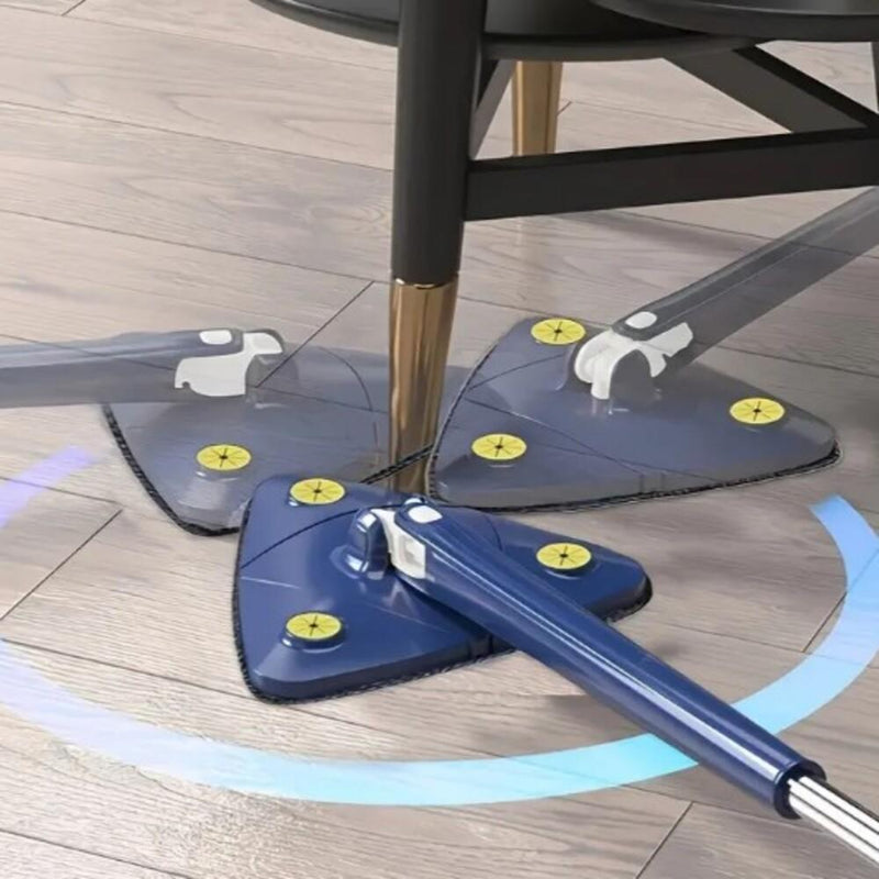 Esfregão MOP Giratório 360 Microfibra Articulado Limpeza Vidros Pisos