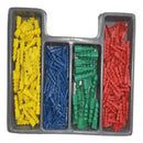 Jogo 300 Brocas e Bits para Furadeira com Buchas Coloridas