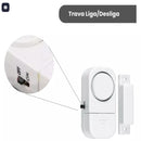 ALARME SENSOR PORTA JANELA MAGNETICO ANTI ROUBO SIRENE SEM FIO RESIDENCIAL COMER