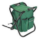 BANQUETA DOBRAVEL COM BOLSA MOCHILA SEMI TERMICA CADEIRA BANCO PARA PESCA CAMPIN