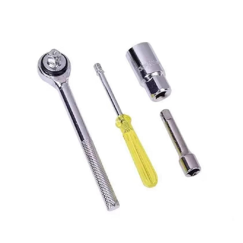 JOGO CHAVES SOQUETE 52 PECAS KIT COMPLETO FERRAMENTAS MALETA CATRACA 3/8 1/2 E 1