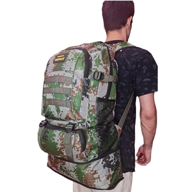 MOCHILA TATICA MILITAR GRANDE TRILHA CAMPING VIAGEM EXPANSIVEL RESISTENTE A AGUA