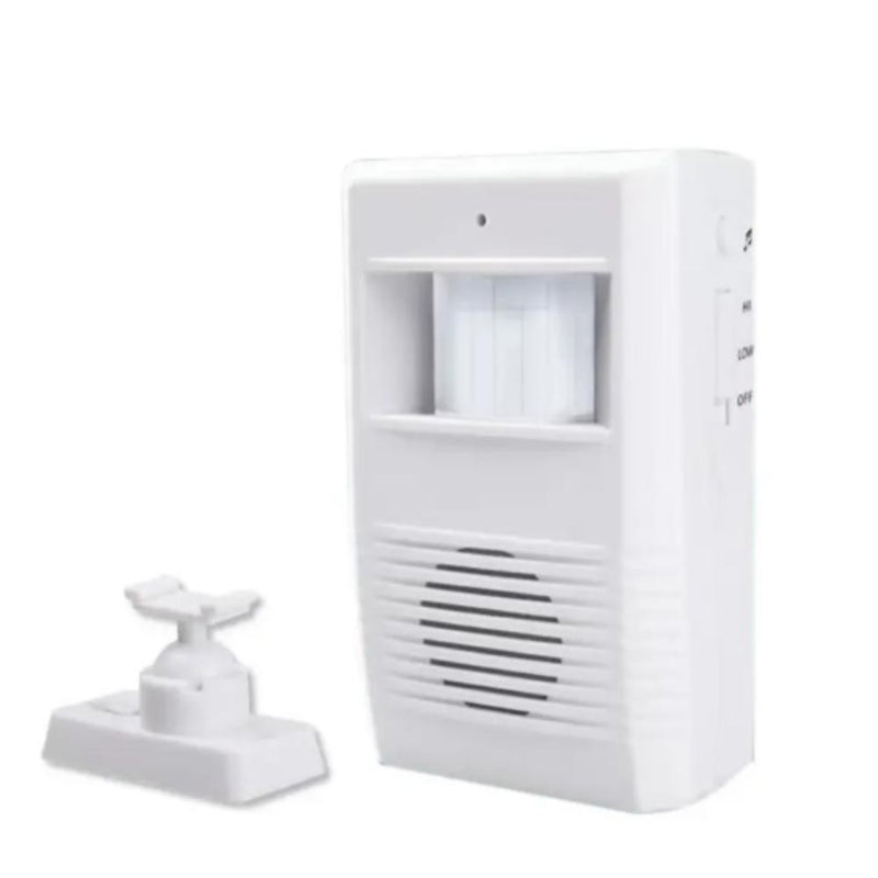 SENSOR PRESENCA LONGO ALCANCE CAMPAINHA SEM FIO ALARME MOVIMENTO MUSICAL ANUNCIA