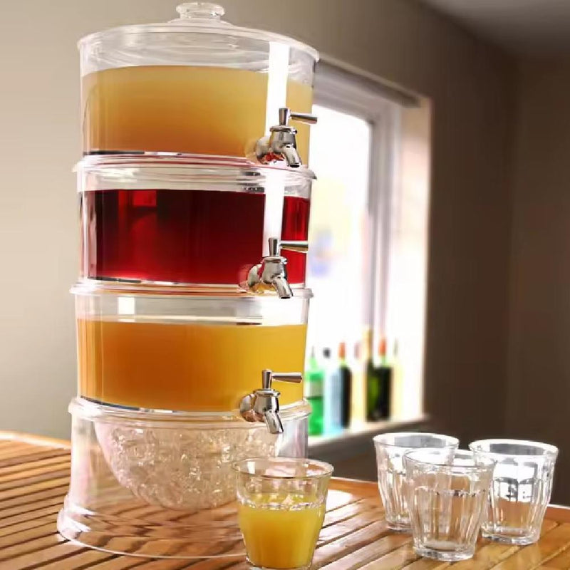 SUQUEIRA TRIPLA DISPENSER 3 EM 1 GRANDE 10,5 LITROS  MULTIUSO