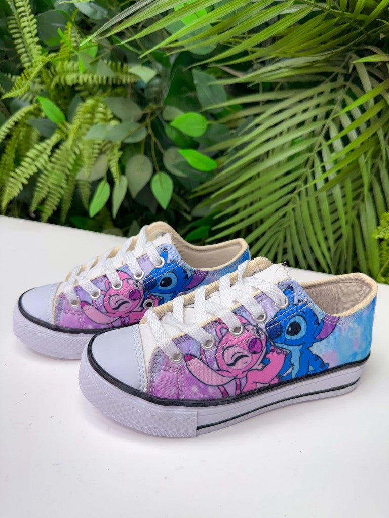 Tenis Tematico Stitch e Angel Rosa