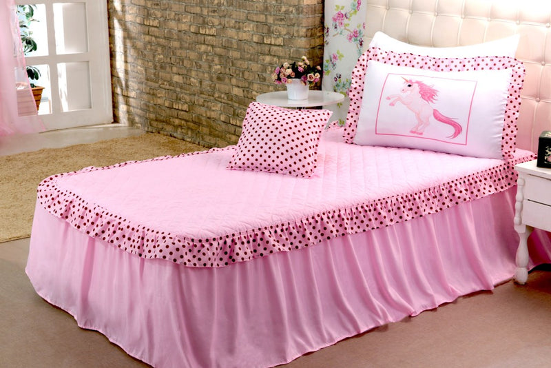 Colcha Solteiro Unicórnio 03 pçs