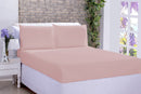 Jogo Lençol Microfibra Casal 03 Pçs Rosê