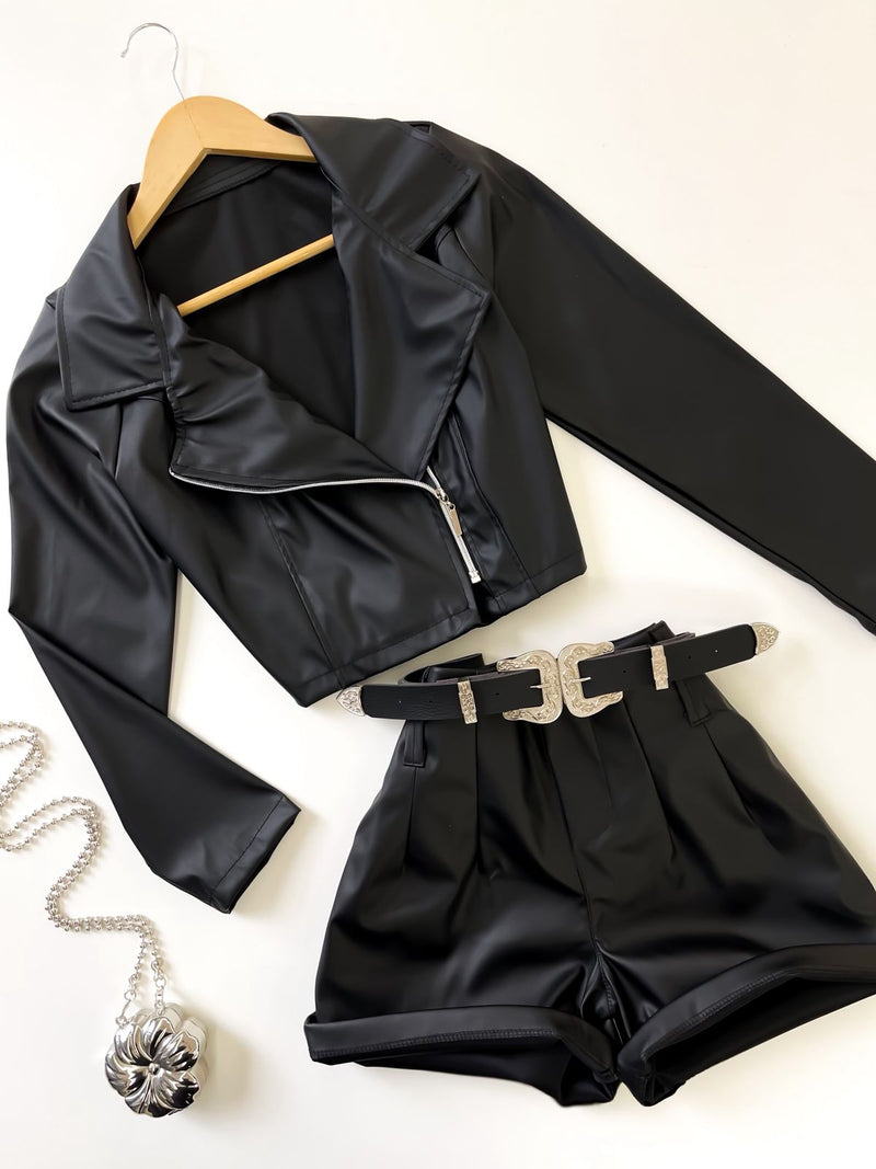 Jaqueta Feminina em Courino Sofia Ref. 967