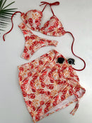 Conjunto Feminino Biquíni e Saia Curta Regulável Ibiza Ref. 1353