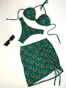 Conjunto Feminino Biquíni e Saia Curta Regulável Ibiza Ref. 1353